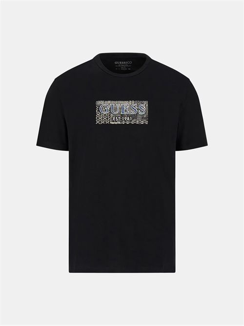 t-shirt man black GUESS | M5GI19J1314/JBLK